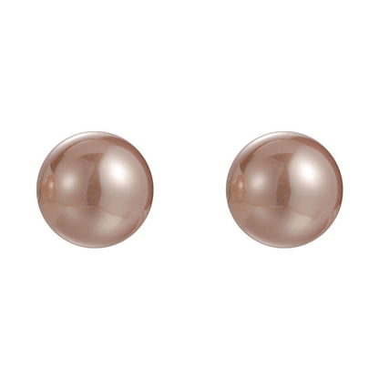 Simple And Light Luxury Fashion Champagne Pearl Earrings-Jewearrings