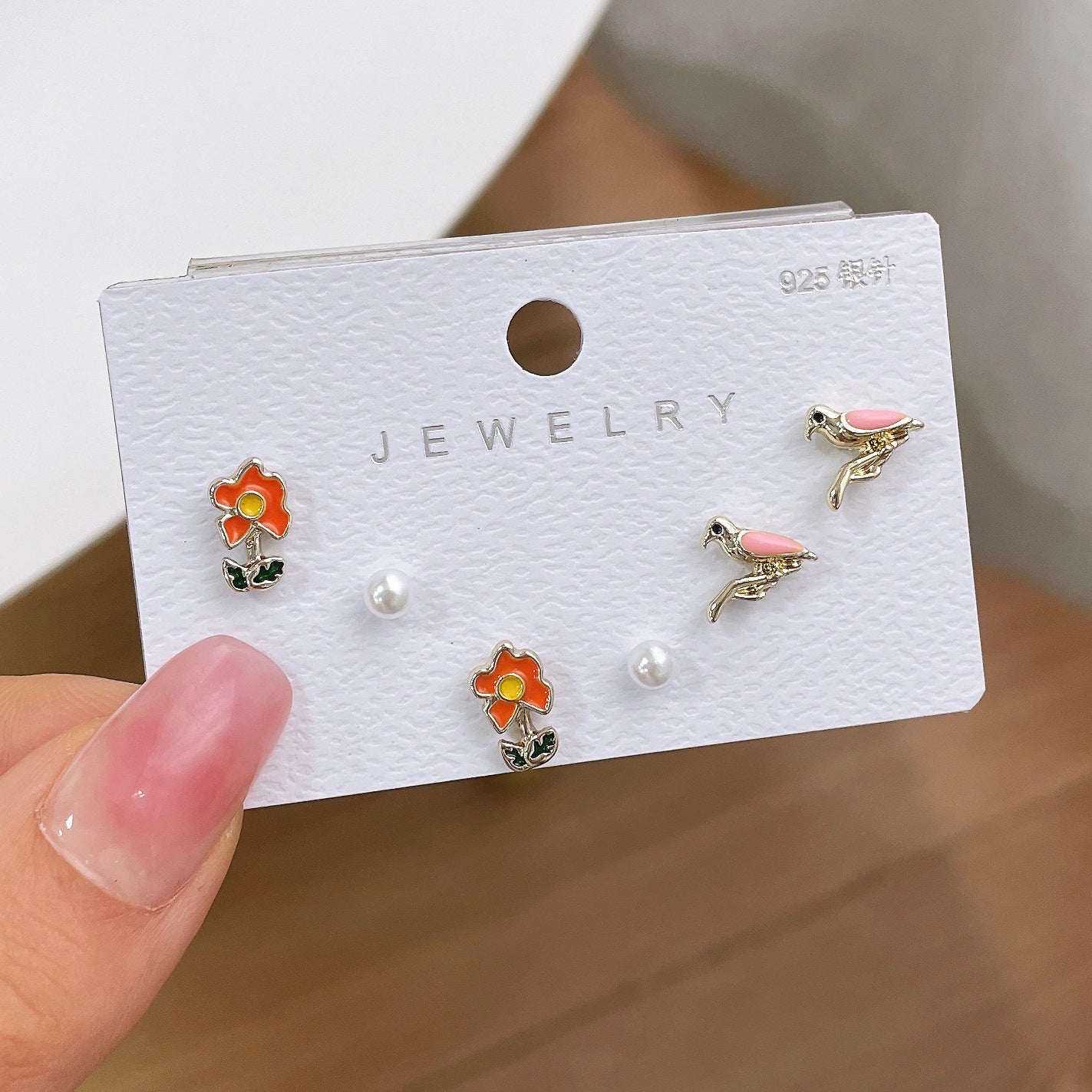 New S925 Silver Needle Women's Suit Earrings Simple Personality-Jewearrings