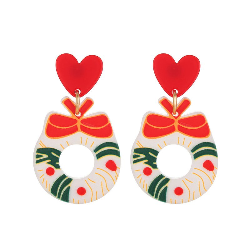 Christmas Series Resin Acrylic Sheet Halloween Series Earrings-Jewearrings