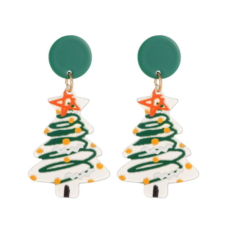 Christmas Series Resin Acrylic Sheet Halloween Series Earrings-Jewearrings