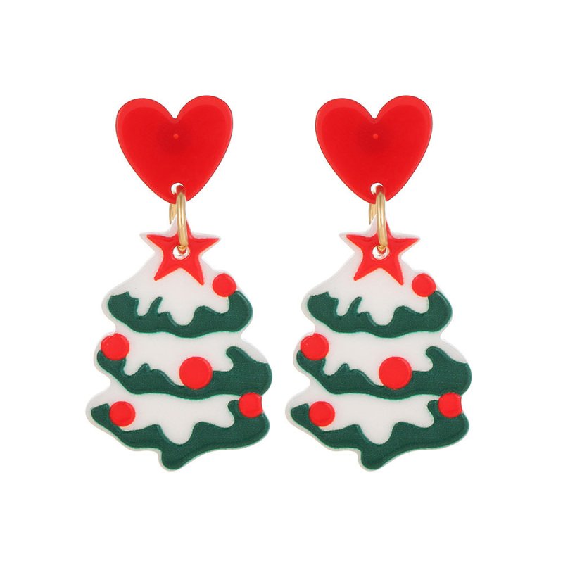 Christmas Series Resin Acrylic Sheet Halloween Series Earrings-Jewearrings