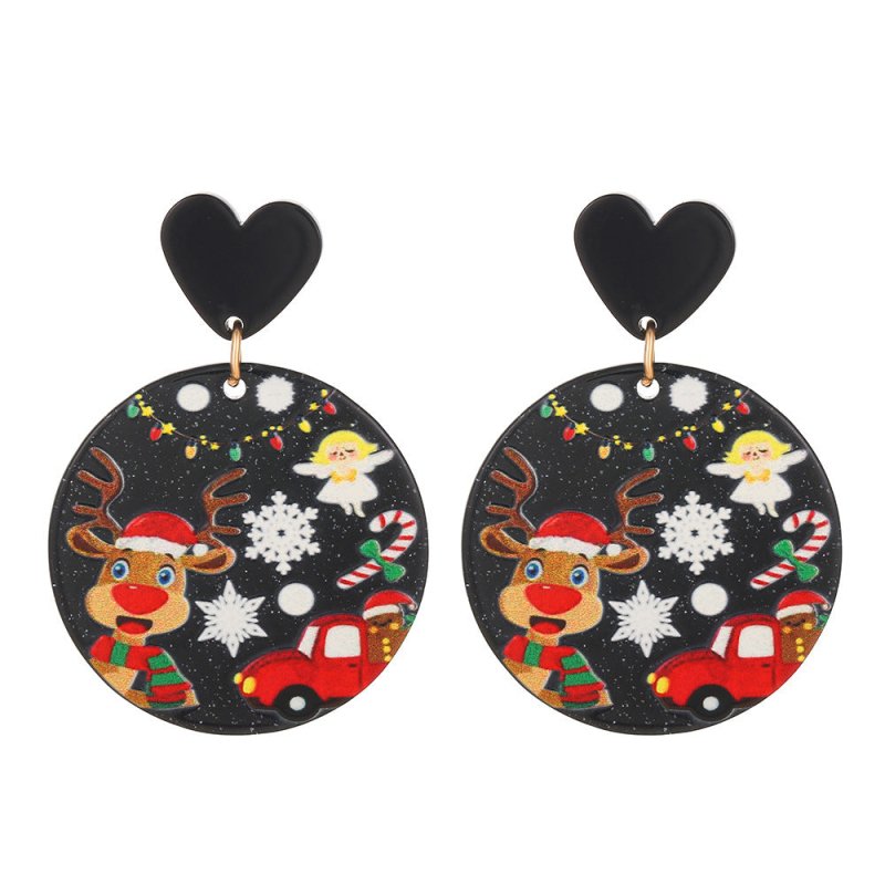 Christmas Series Resin Acrylic Sheet Halloween Series Earrings-Jewearrings