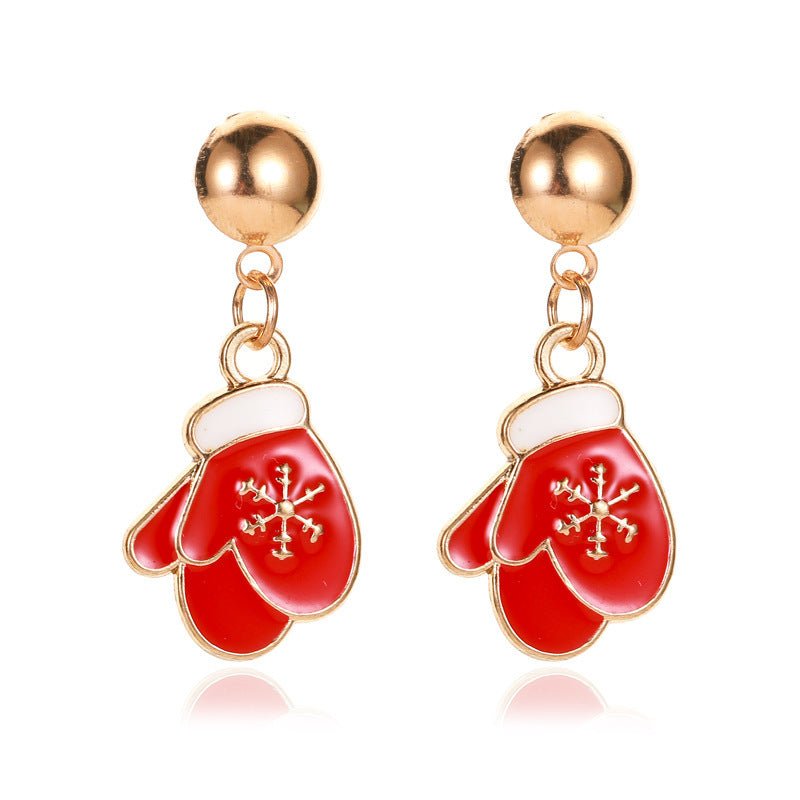 Christmas Snowflake Pumpkin Rainbow Earrings Women-Jewearrings