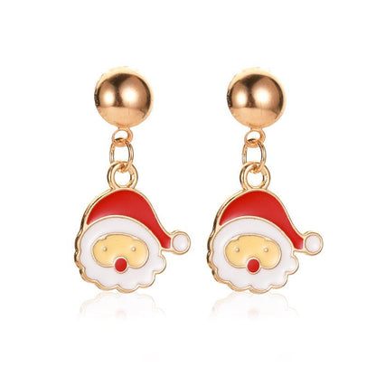 Christmas Snowflake Pumpkin Rainbow Earrings Women-Jewearrings