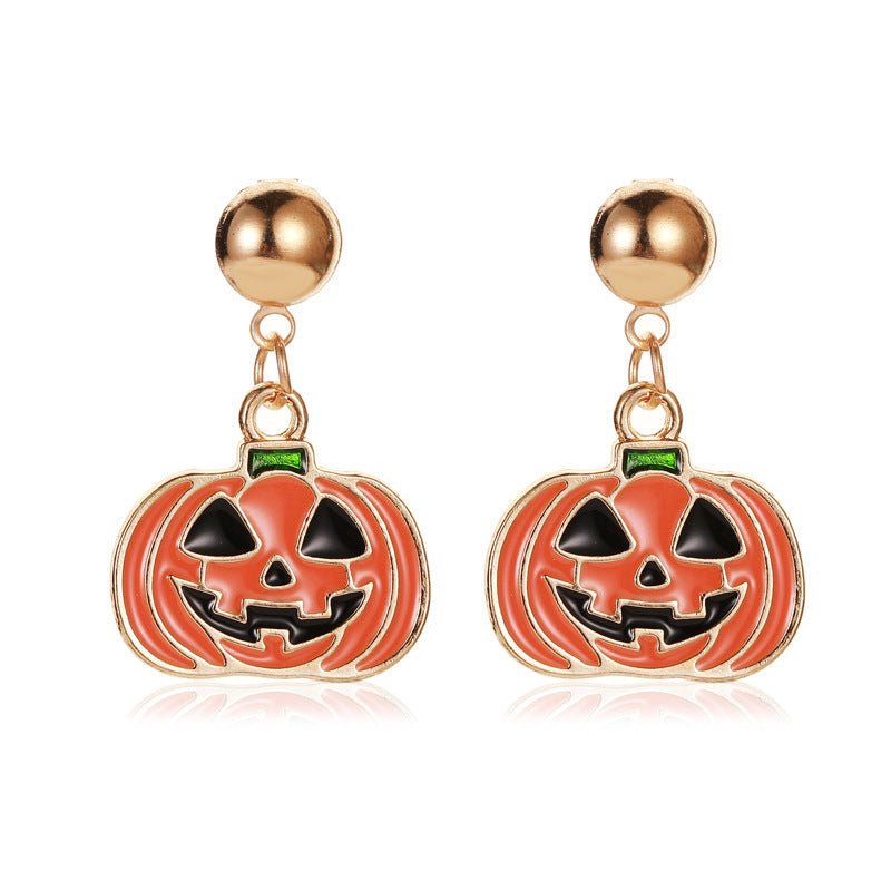 Christmas Snowflake Pumpkin Rainbow Earrings Women-Jewearrings