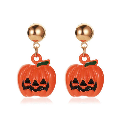 Christmas Snowflake Pumpkin Rainbow Earrings Women-Jewearrings