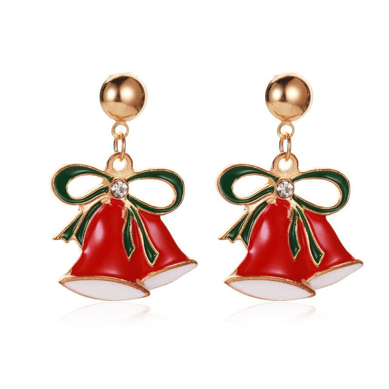 Christmas Snowflake Pumpkin Rainbow Earrings Women-Jewearrings