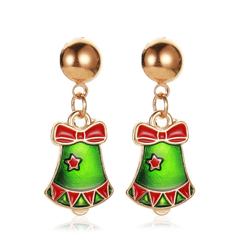 Christmas Snowflake Pumpkin Rainbow Earrings Women-Jewearrings