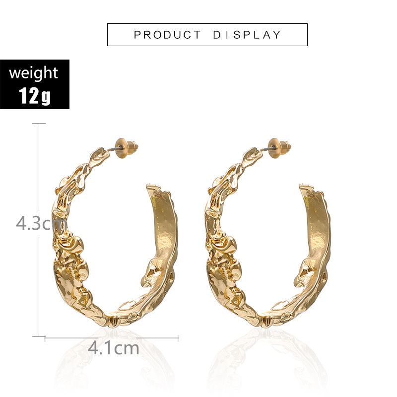 Circle Big Hoop Earrings for Women Party Jewelry Gift-Jewearrings