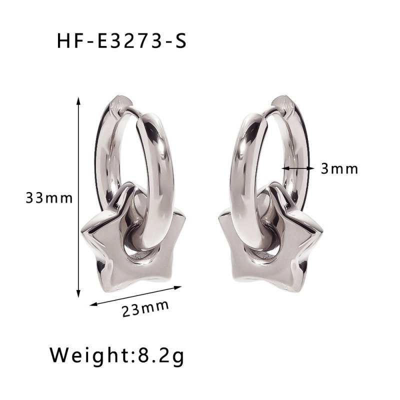 Color-preserving 18K Gold-plated Stainless Steel Earrings-Jewearrings