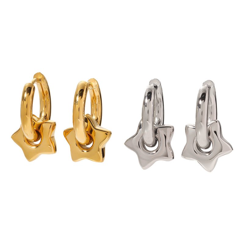 Color-preserving 18K Gold-plated Stainless Steel Earrings-Jewearrings