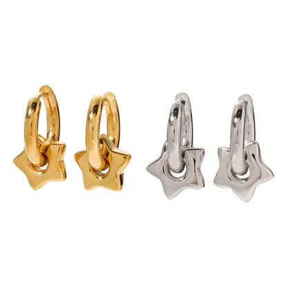 Color-preserving 18K Gold-plated Stainless Steel Earrings-Jewearrings