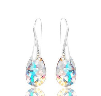 Colorful Crystal Drop Earrings-Jewearrings