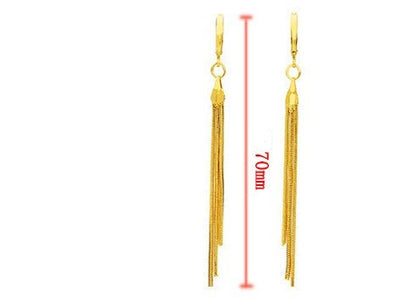 Copper electroplated 24k yellow gold earrings-Jewearrings