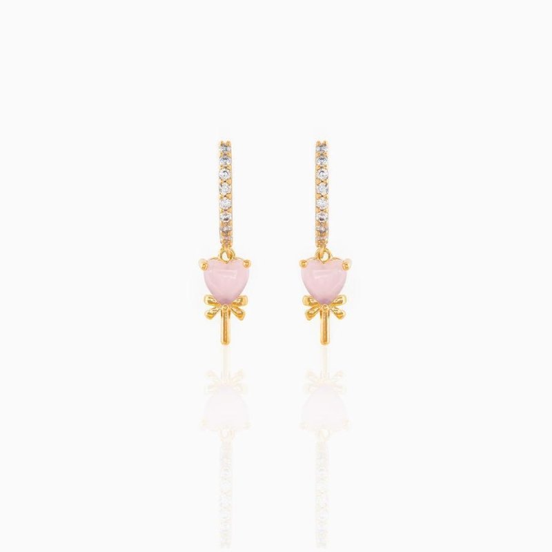 Copper Plated 18K Gold Earrings New Candy-Jewearrings