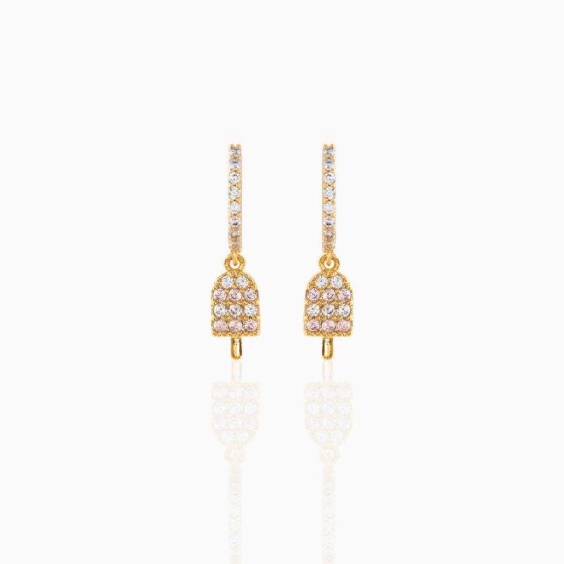 Copper Plated 18K Gold Earrings New Candy-Jewearrings