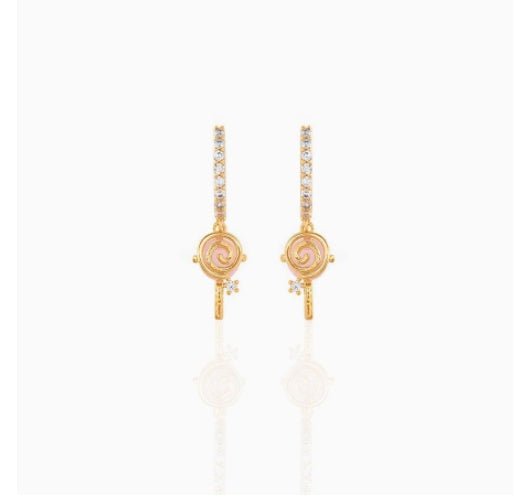 Copper Plated 18K Gold Earrings New Candy-Jewearrings