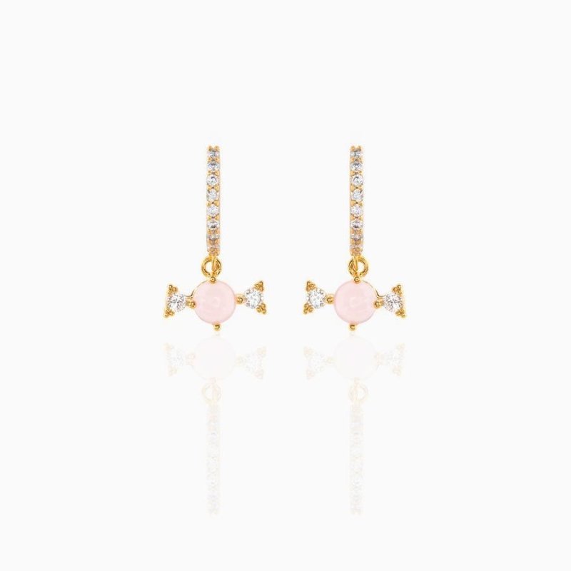 Copper Plated 18K Gold Earrings New Candy-Jewearrings