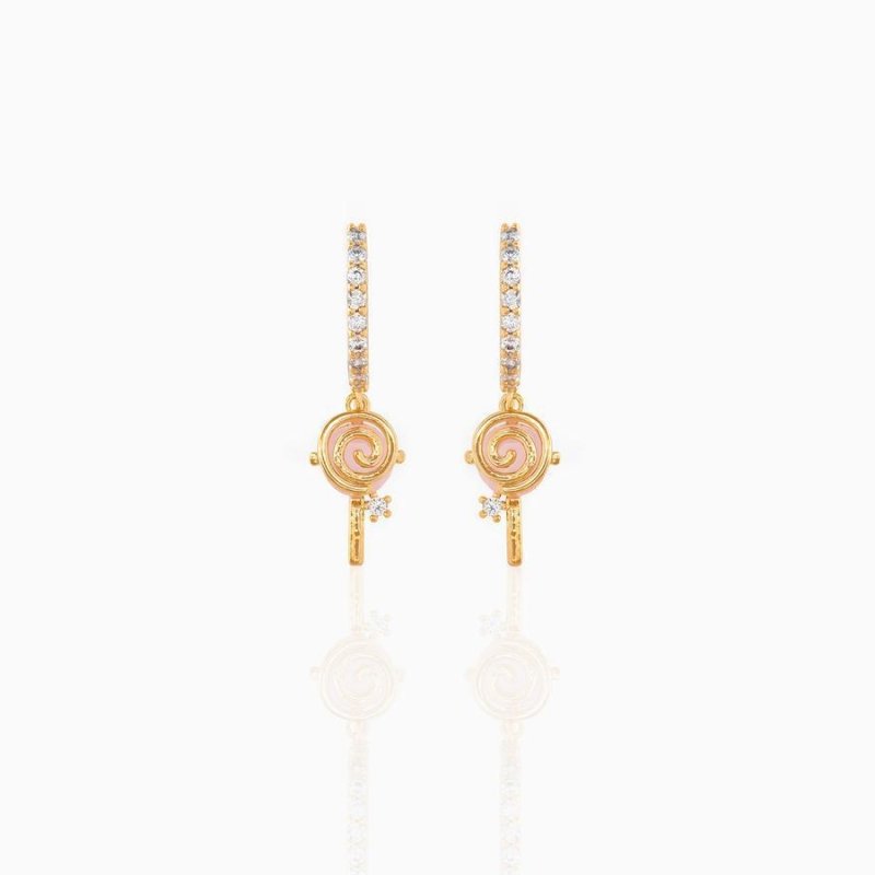 Copper Plated 18K Gold Earrings New Candy-Jewearrings