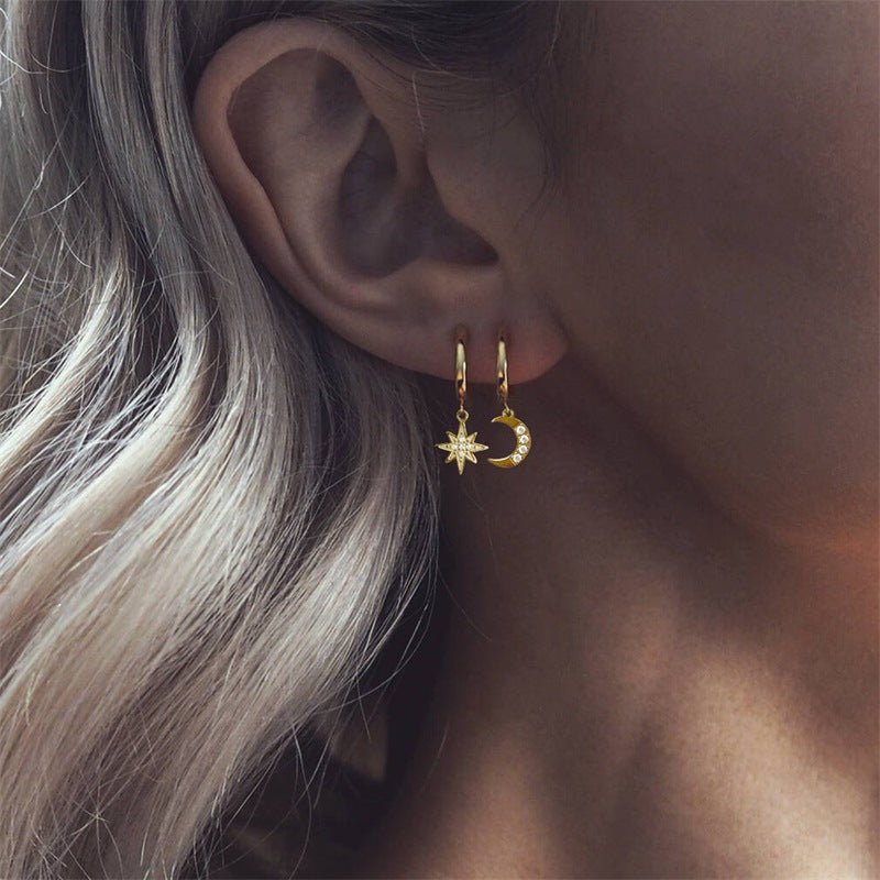 Cosmia Gold Earrings-Jewearrings