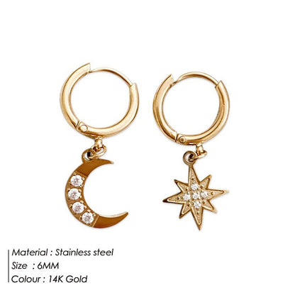 Cosmia Gold Earrings-Jewearrings