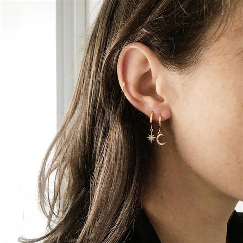 Cosmia Gold Earrings-Jewearrings