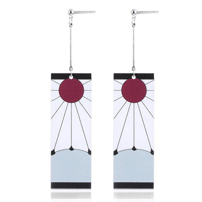 Cosplay Japanese Acrylic Pendant Dangle Earrings-Jewearrings