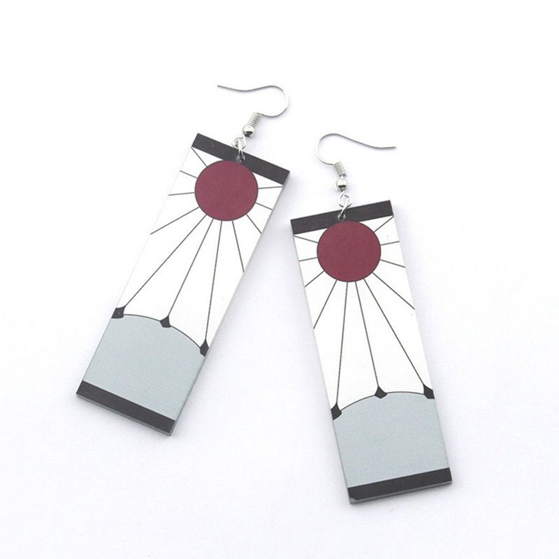 Cosplay Japanese Acrylic Pendant Dangle Earrings-Jewearrings