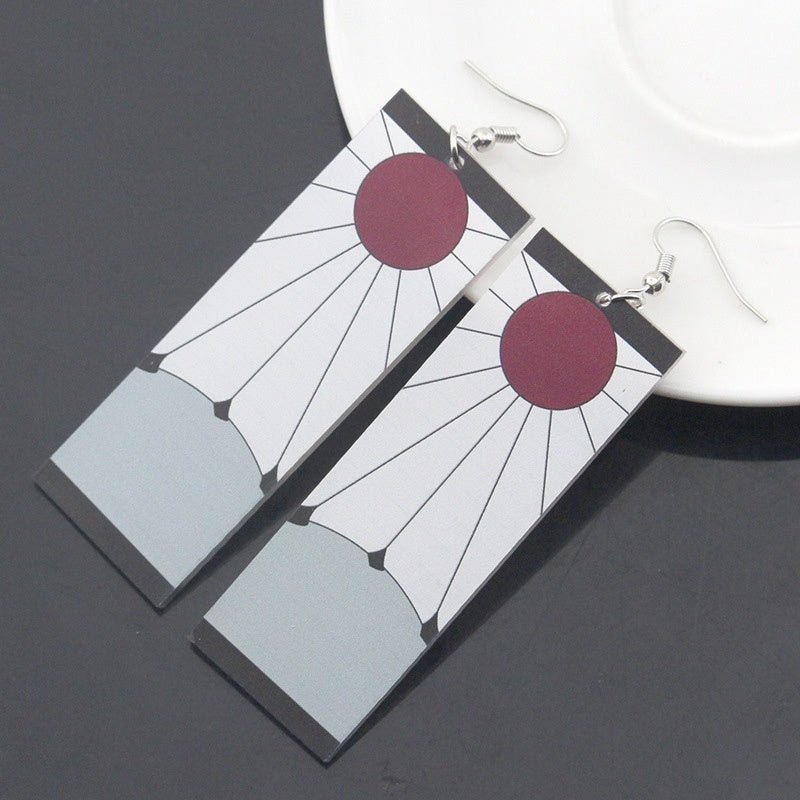 Cosplay Japanese Acrylic Pendant Dangle Earrings-Jewearrings