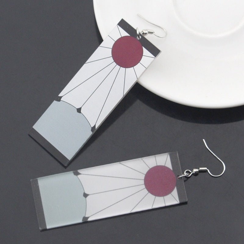 Cosplay Japanese Acrylic Pendant Dangle Earrings-Jewearrings