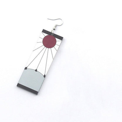 Cosplay Japanese Acrylic Pendant Dangle Earrings-Jewearrings