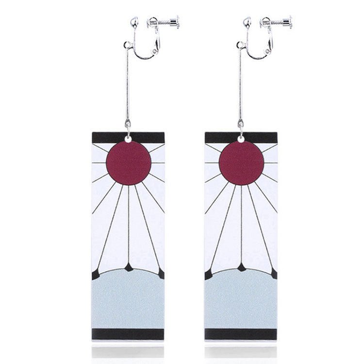 Cosplay Japanese Acrylic Pendant Dangle Earrings-Jewearrings