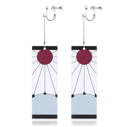 Cosplay Japanese Acrylic Pendant Dangle Earrings-Jewearrings