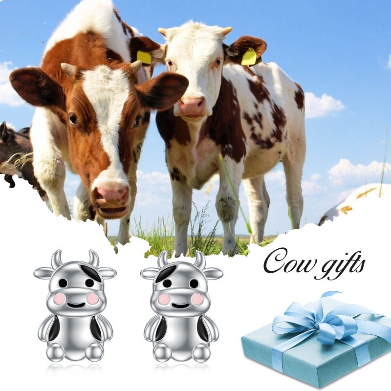 Cow Earrings - Animal Studs-Jewearrings