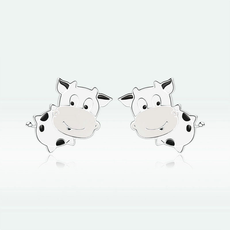 Cow Earrings - Cute and Simple-Jewearrings