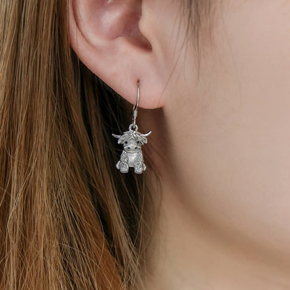 Cow Earrings - Highland Cow Jewelry-Jewearrings