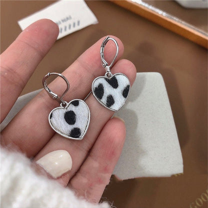 Cow Earrings - Leopard Print Earrings-Jewearrings