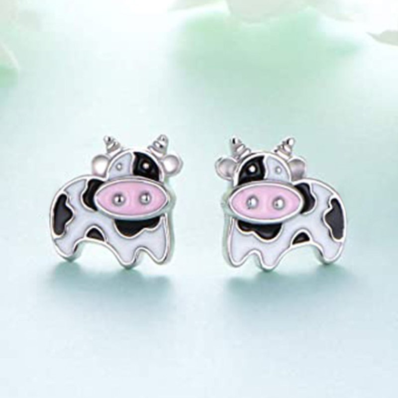 Cow Earrings - Mini Studs-Jewearrings