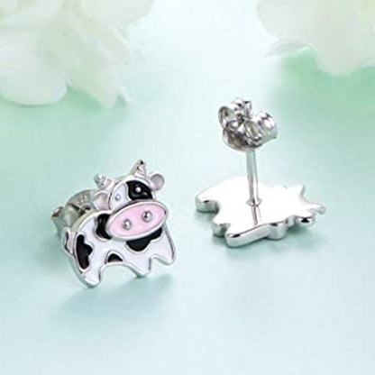 Cow Earrings - Mini Studs-Jewearrings