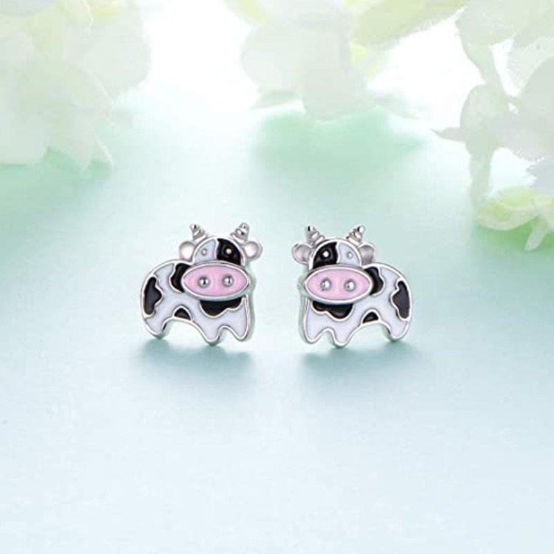 Cow Earrings - Mini Studs-Jewearrings