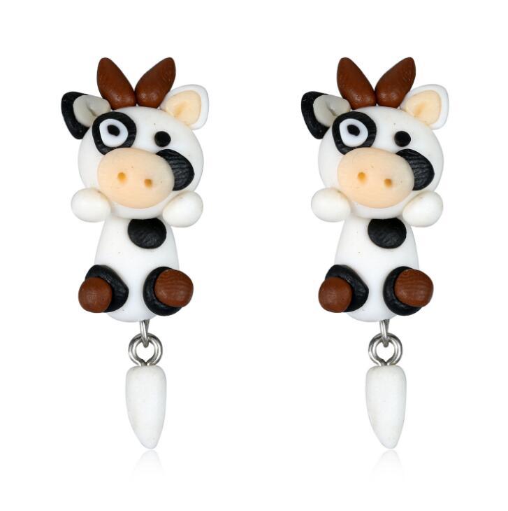 Cow Earrings - Simple and Elegant-Jewearrings