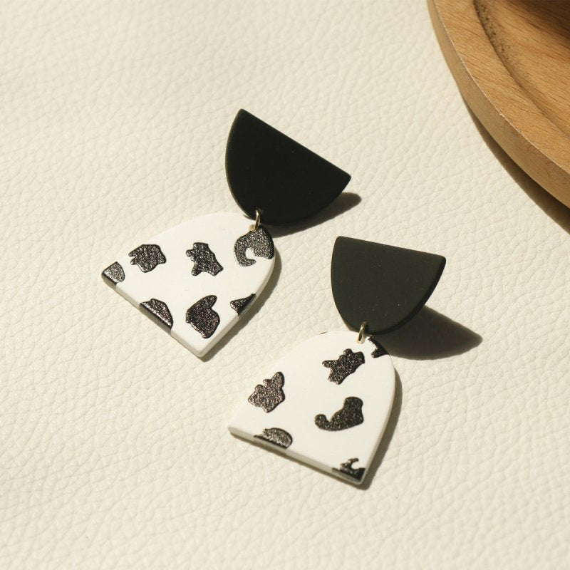 Cow Earrings - Trendy Polymer Clay-Jewearrings