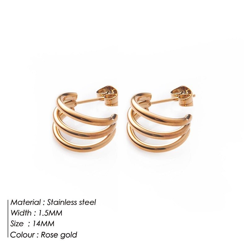 Cradle Gold Earrings-Jewearrings