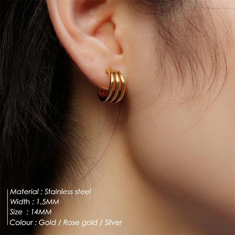 Cradle Gold Earrings-Jewearrings