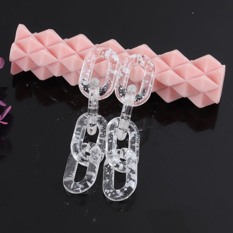 Creative All Match Acrylic Chain Earrings-Jewearrings