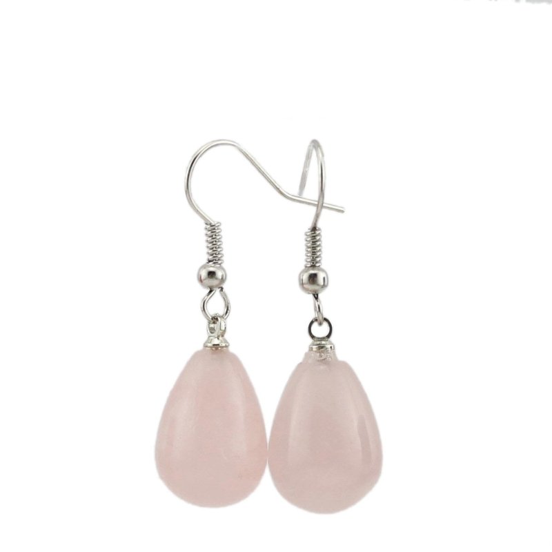 Creative Drop-shaped Gem Crystal Rough Stone Earrings-Jewearrings