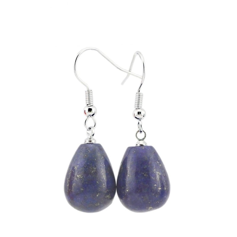 Creative Drop-shaped Gem Crystal Rough Stone Earrings-Jewearrings