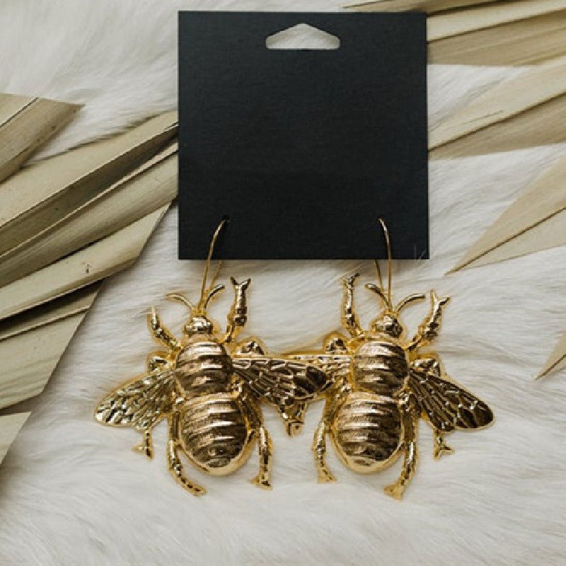 Creative Insect Big Bee Earrings Jewelry-Jewearrings