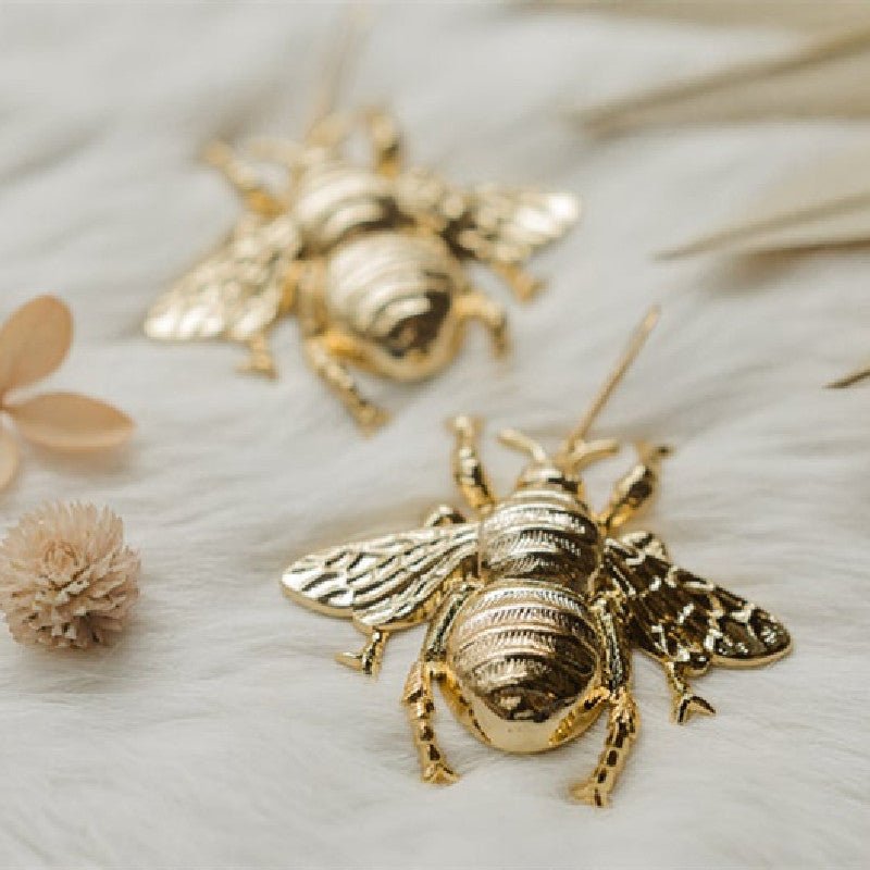 Creative Insect Big Bee Earrings Jewelry-Jewearrings