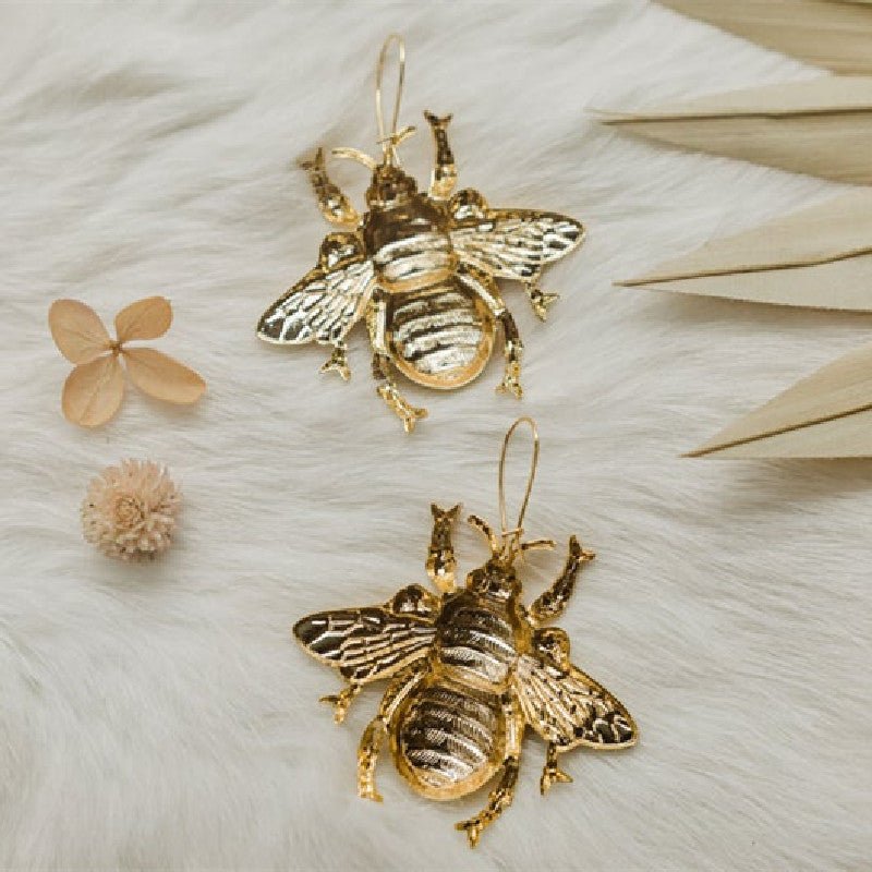 Creative Insect Big Bee Earrings Jewelry-Jewearrings